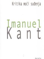 Imanuel Kant - Kritika moći suđenja