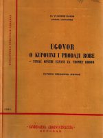 Vladimir Kapor - Ugovor o kupovini i prodaji robe - tumač opštih uzansi za promet robom