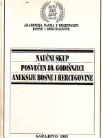 Naučni skup posvećen 80.godišnjici aneksije Bosne i Hercegovine (Sarajevo