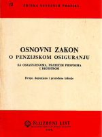 Osnovni zakon o penzijskom osiguranju (sa objašnjenjima