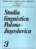 Studia linguistica Polono-Jugoslavica