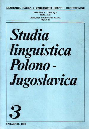 Studia linguistica Polono-Jugoslavica