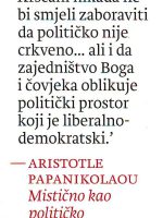 Aristotle Papanikolaou - Mistično kao političko: demokracija i neradikalno pravoslavlje