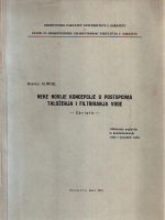 Branko Kurpjel - Neke novije koncepcije u postupcima taloženja i filtriranja vode