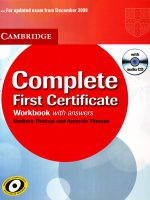 Complete first certificate