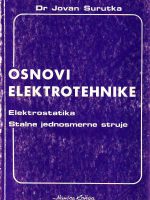 Jovan Surutka - Osnovi elektrotehnike (elektrostatika i stalne jednosmerne struje)