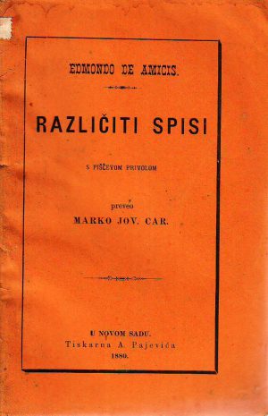 Edmondo de Amicis - Različiti spisi