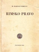 Marijan Horvat - Rimsko pravo