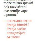 Leonardo Boff - Franjo Rimski i Franjo Asiški: novo proljeće za Crkvu