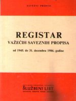 Registar važećih saveznih propisa