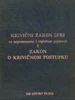 Krivični zakon SFRJ sa napomenama i registrom pojmova