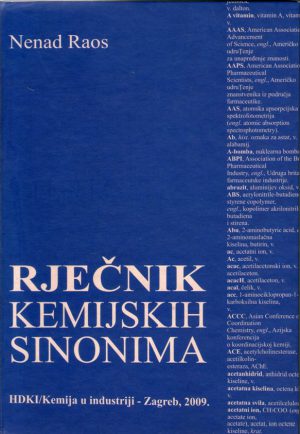 Nenad Raos - Rječnik kemijskih sinonima