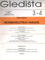 Gledišta 3-4 za 1990.godinu: Hermeneutika i nauke